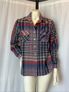 Vintage RT II Multicolor Plaid Wool Button-Up Shirt